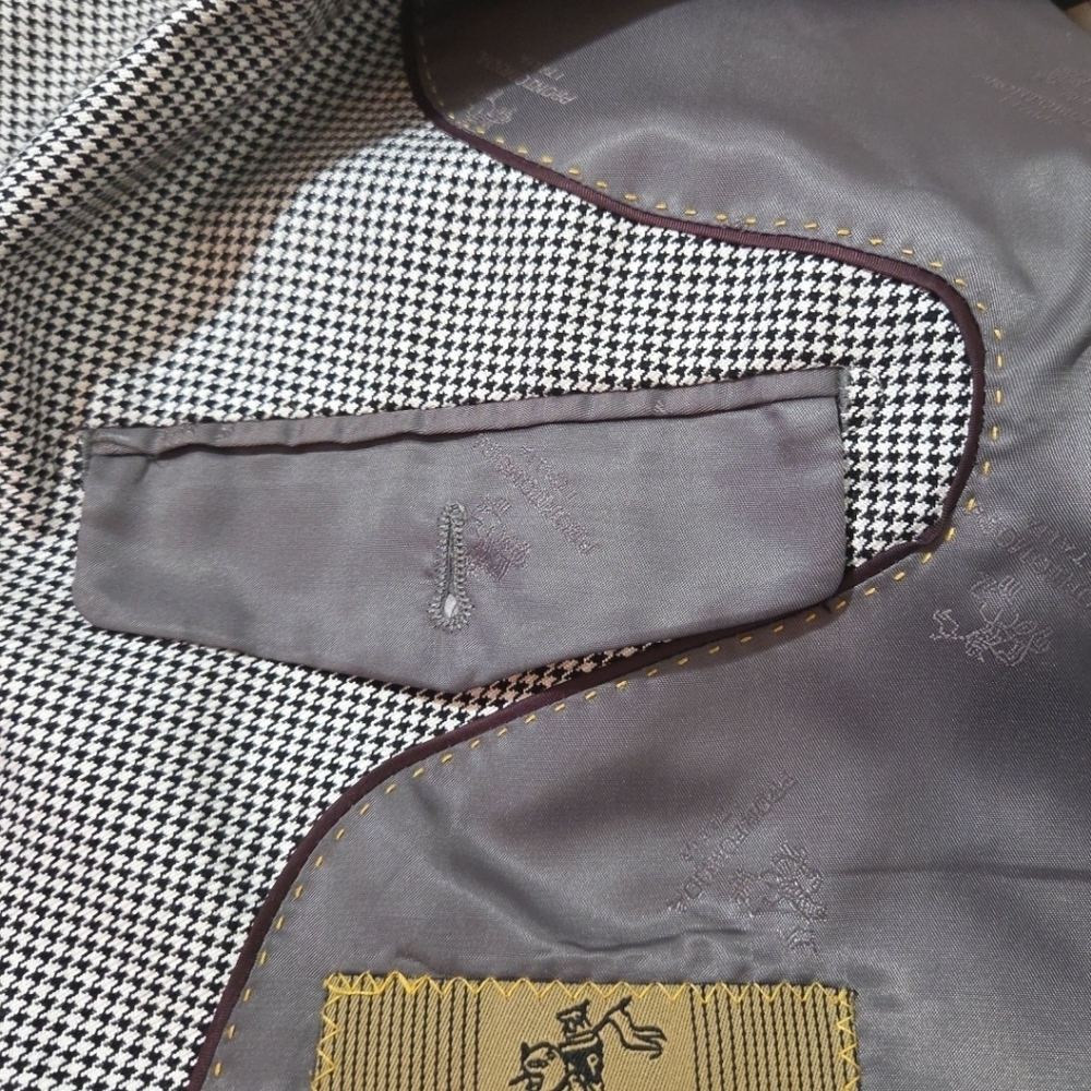 ProntoModa Italia Lana Lux Silk Wool, Cashmere Jacket Blazer Suit Coat Mens 46R - Picture 15 of 16